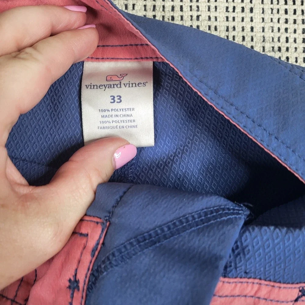 Vineyard‎ Vines Shorts Mens 33 Board Swim Trunks Lightweight Damaged Polyester